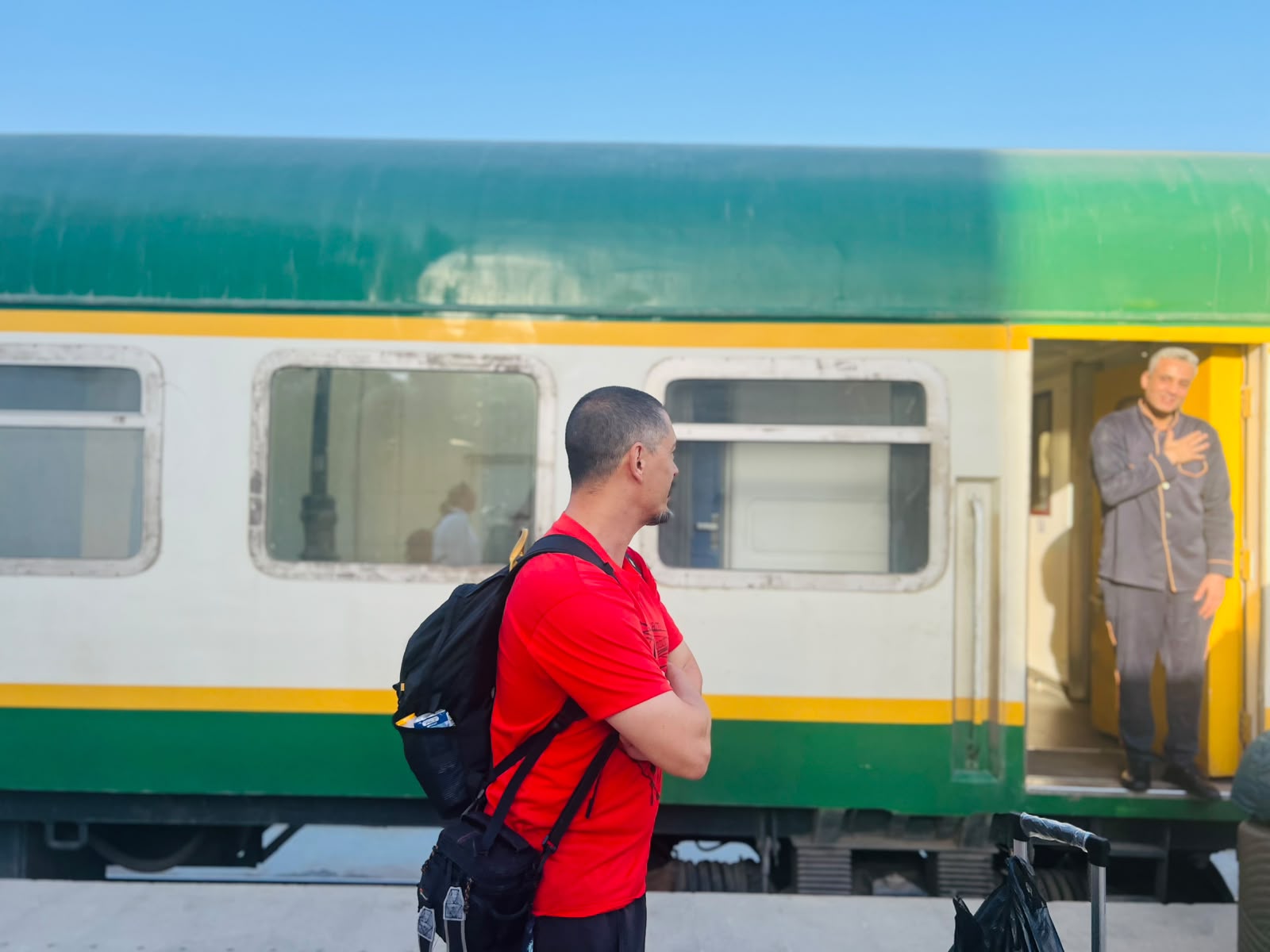Boarding the sleeper train to Sohag